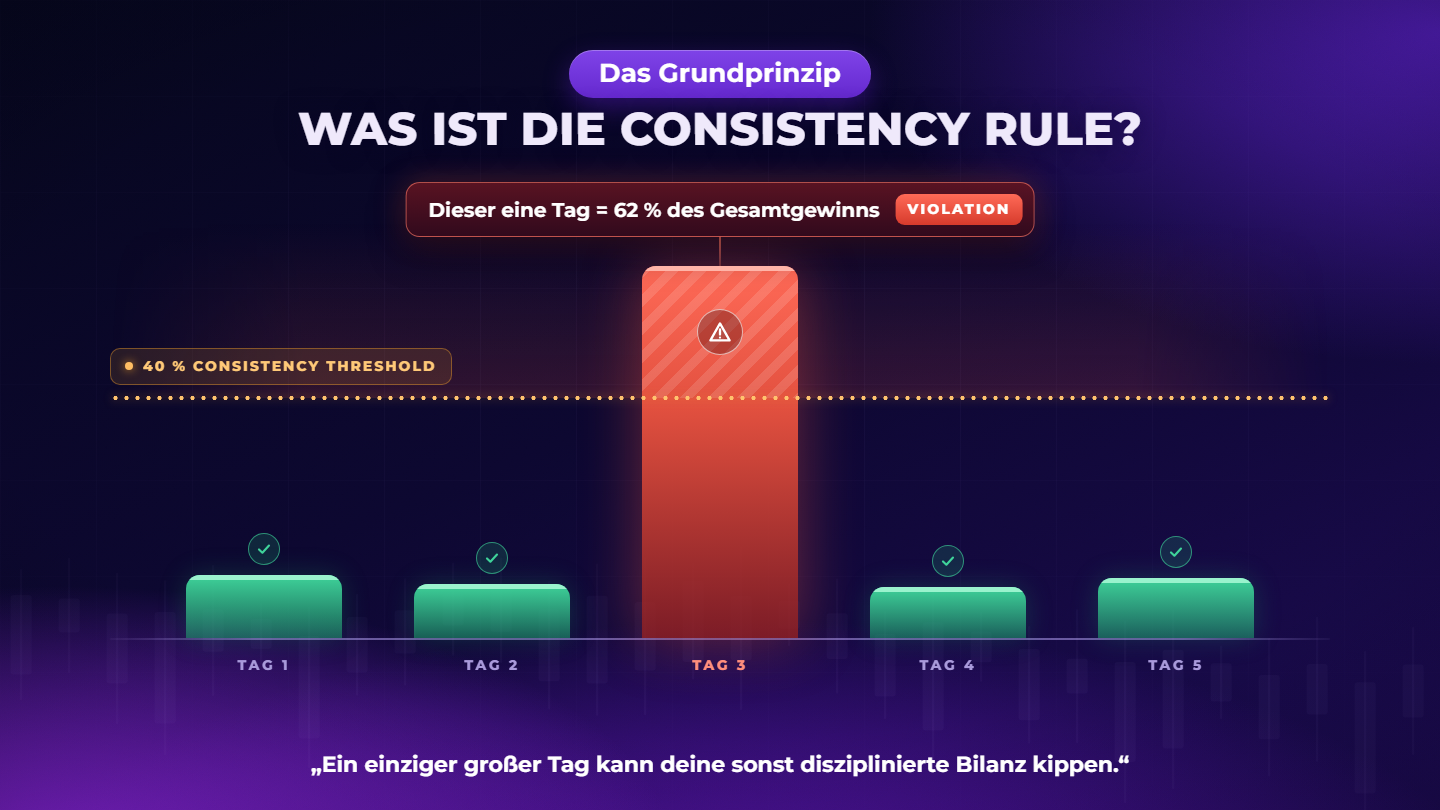 Konsistenzregel im Prop Trading: Berechnung, Beispiele und Tipps